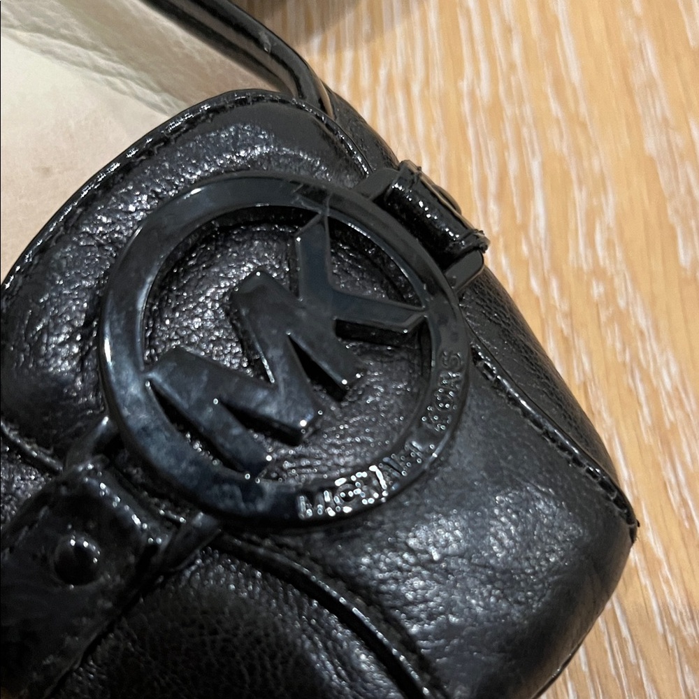 Michael Kors Black Leather Loafers - Picture 3 of 4